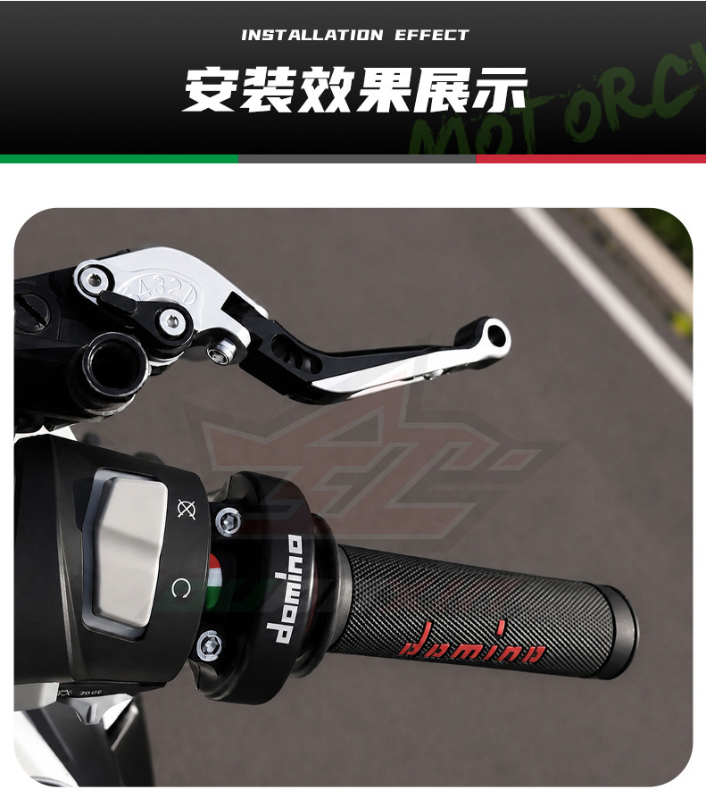 Suitable for Motorcycle Universal Throttle Modification Parts, Large-Displacement Throttle Domino Handlebar Dual-Line Throttle Mount