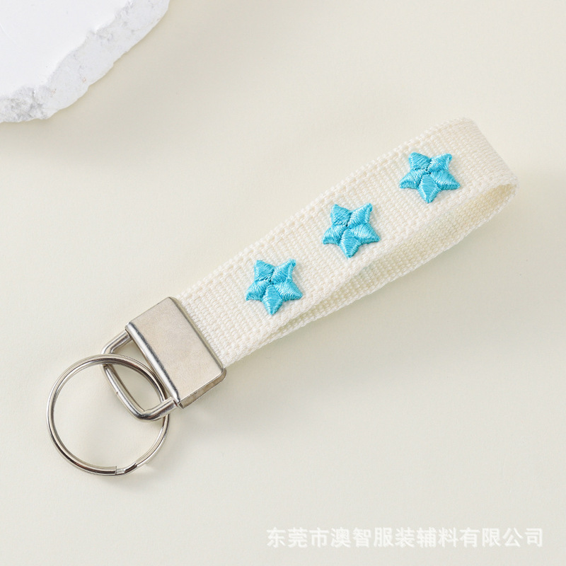 貿易ジュエリーハンギングストラップ携帯電話キーホルダーバッグ装飾コンピュータ刺繍文字隆起パターンパーソナライズされたアクセサリー|undefined