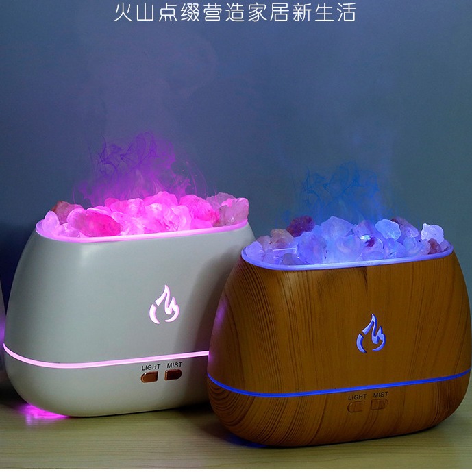 Nueva piedra de sal humidificador aire del hogar pequeño al por mayor ultrasónico aceite esencial aromaterapia máquina regalo creativo atomizador