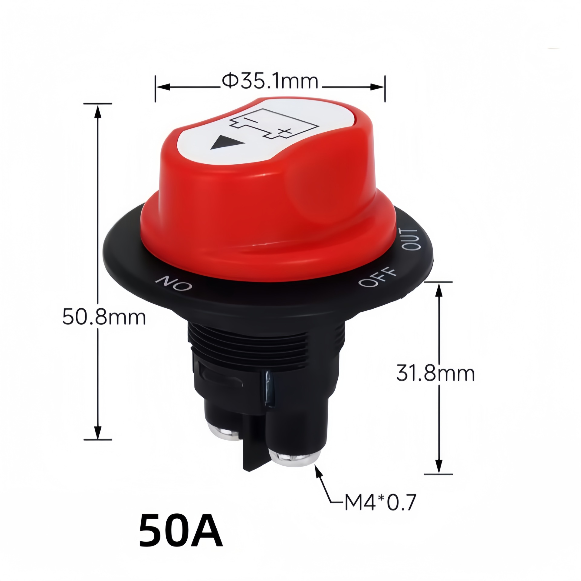 Rv Motorcycle Yacht Leakage Protection Power Supply 50/100/200/300A Rotary Battery Power-Off Switch