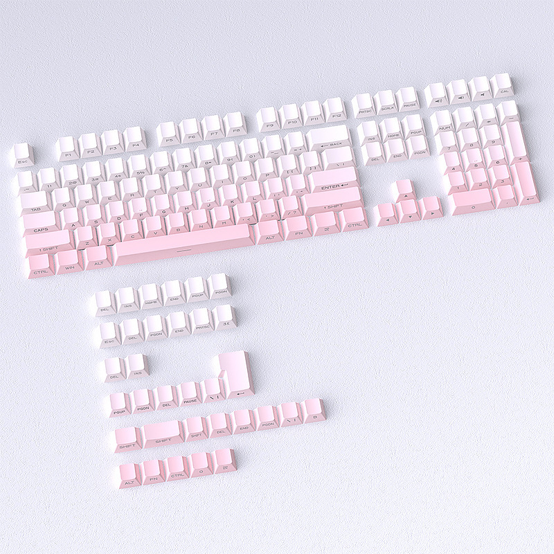 Spot Wholesale Cross-Border Original Factory Height 141-Key Pbt+Pc Side Engraved Special Price Mechanical Keyboard Complete Set of Keycaps DIY
