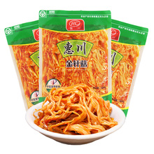 惠川香辣金针菇180g大袋装四川产麻辣红油味类蘑菇即食下饭菜