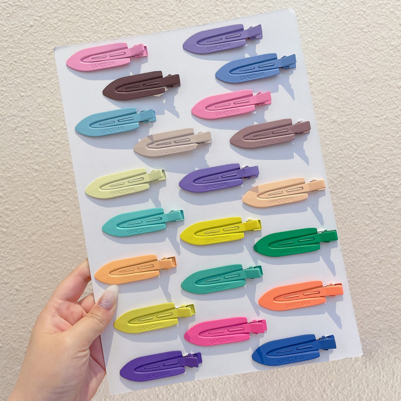 2024 nuevo clip BB de color lindo clip de cabello de boca de pato chica lateral clip de frange para niños tocado tarjeta de cabello rotura