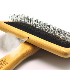 Goldpets/Kinpaizi Bamboo Anti-Tangle Pet Comb for Long-Haired Cats and Dogs
