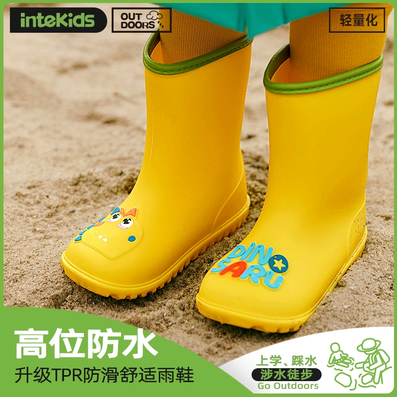 Детские резиновые сапоги, нескользящие сапоги для мальчиков и малышей, школьные водонепроницаемые сапоги для девочек, водонепроницаемые детские резиновые сапоги для девочек