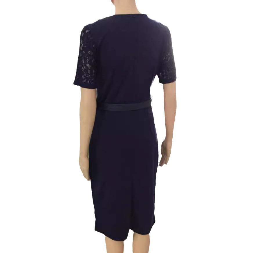 African women's clothing dress irregular skirt sexy V lace commuter pencil dress belt style