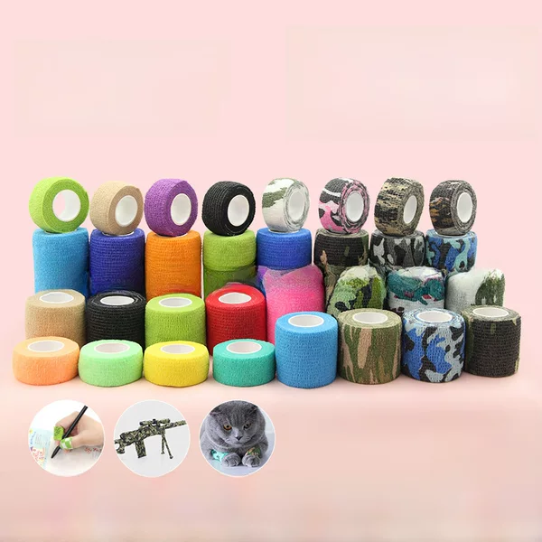 Waimede Cross Border Factory Finger Self-adhesive Bandage Nonwoven Tattoo Camouflage Elastic Bandage Self-adhesive Bandage
