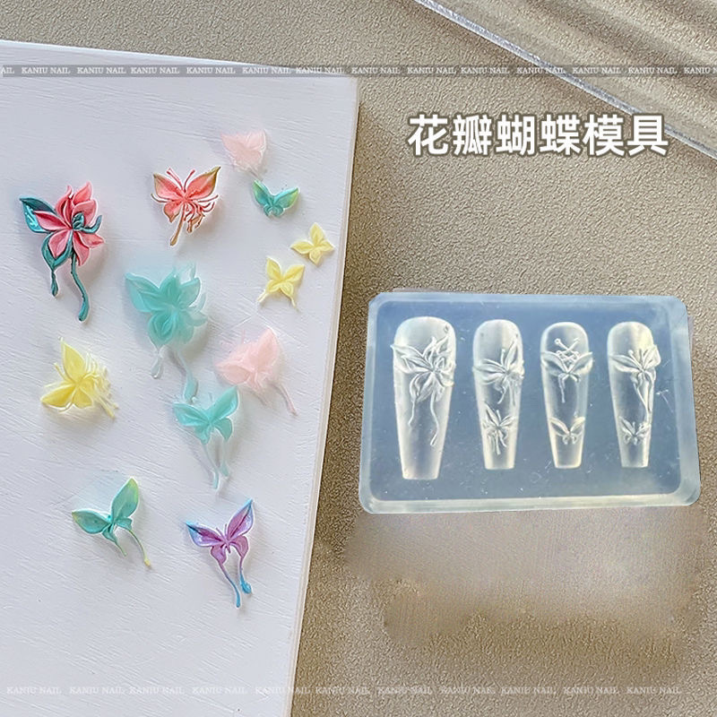 ミラーマニキュアリボンラブリボンハート型クリスタル接着剤モールド diy ジュエリーペンダントシリコーンモールド|undefined