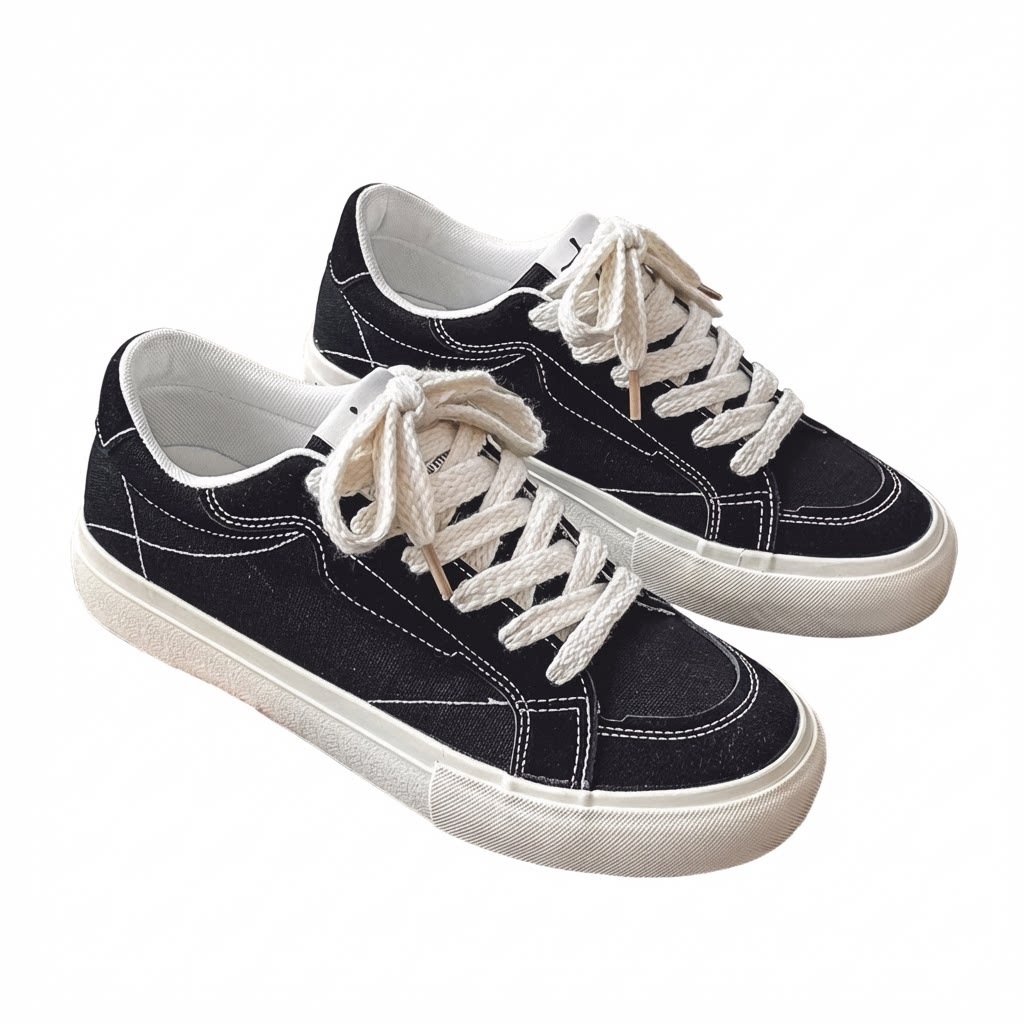 2026 nuevos zapatos de lona de pareja primavera universal para hombres y mujeres estudiantes coreanos zapatos de skate de altura baja zapatos casuales de moda plana