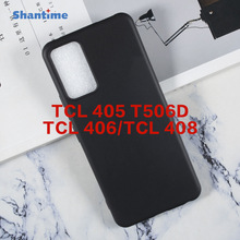 适用TCL 405 T506D手机壳翻盖手机皮套TPU布丁套软壳
