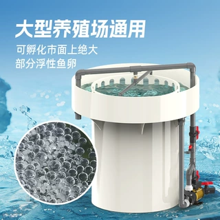 鱼卵孵化专用高密度养殖PP圆桶鱼苗孵化桶水产渔业养殖设备循环水