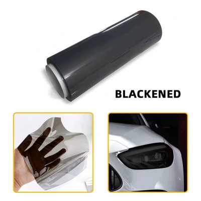 Tpu Light-Control Film for Changing: Car headlight protective film - imported-tpu-dark-black-light-film-30cm15m