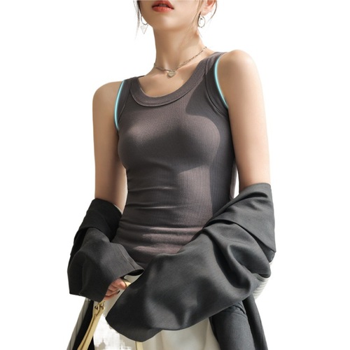 Explosive suspender women's vest women's inner wear 2024 spring and summer new style slim bottoming shirt women's outer wear sleeveless