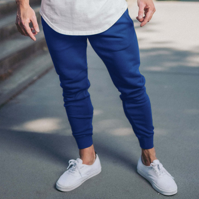 Versatile Men's Slim Fit Casual Pants With Tether Detail_voghion.com