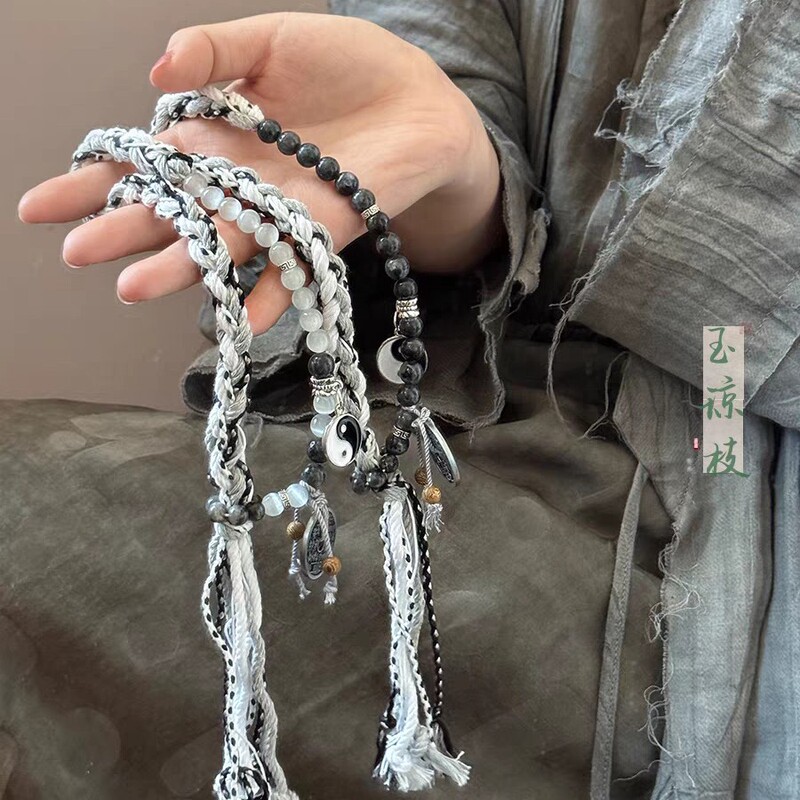 新中式复古民族风手链古风串珠爆款手串小众设计个性叠戴手饰配饰|undefined