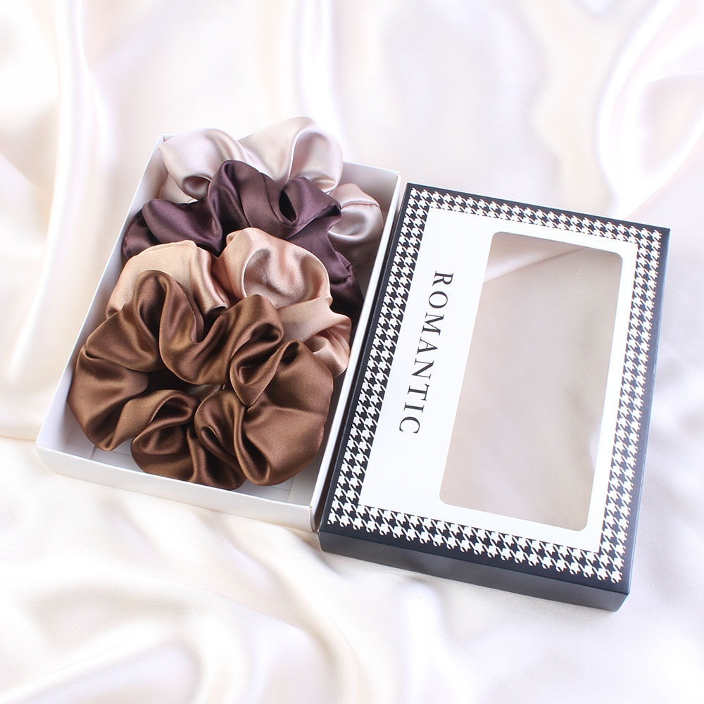 10g Weight Hair Tie Hair Accessories Type 1 Piece Quantity Casual, Daily Occasion satin Material Solid Color Pattern Women's Gender Simple Style Style Simple Style Women's Solid Color Satin Hair Tie 6