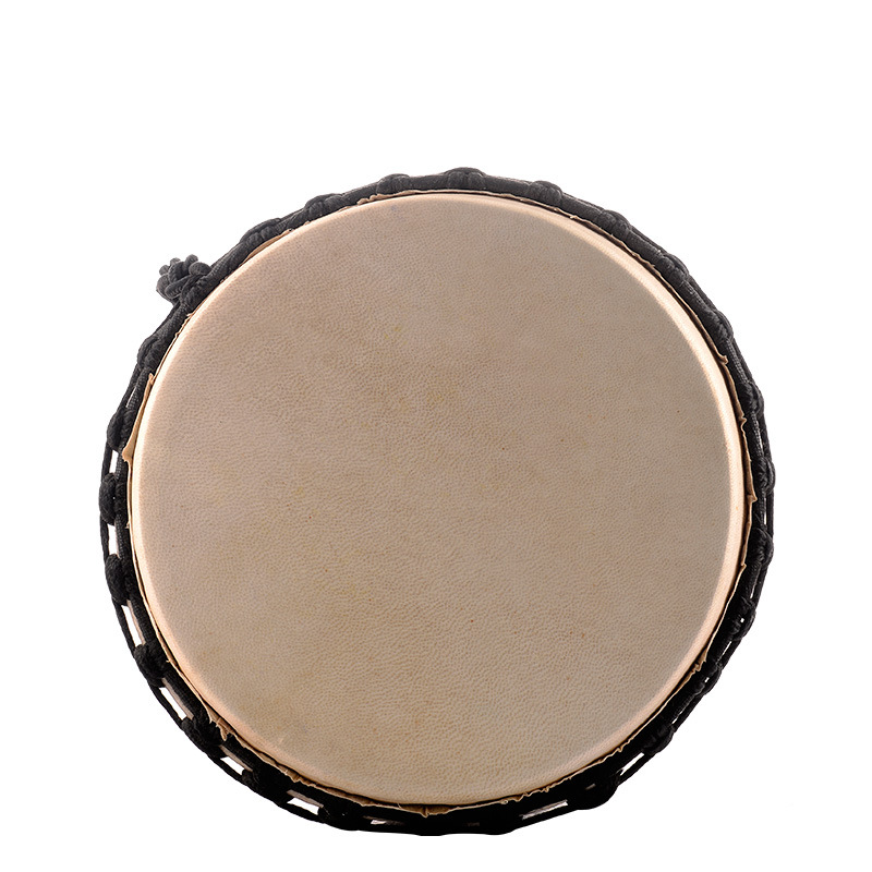 Tambor africano profesional 12 pulgadas adulto principiante Lijiang tambor de mano piel de cabra madera entera hueca núcleo de melocotón madera tambor de mano importado