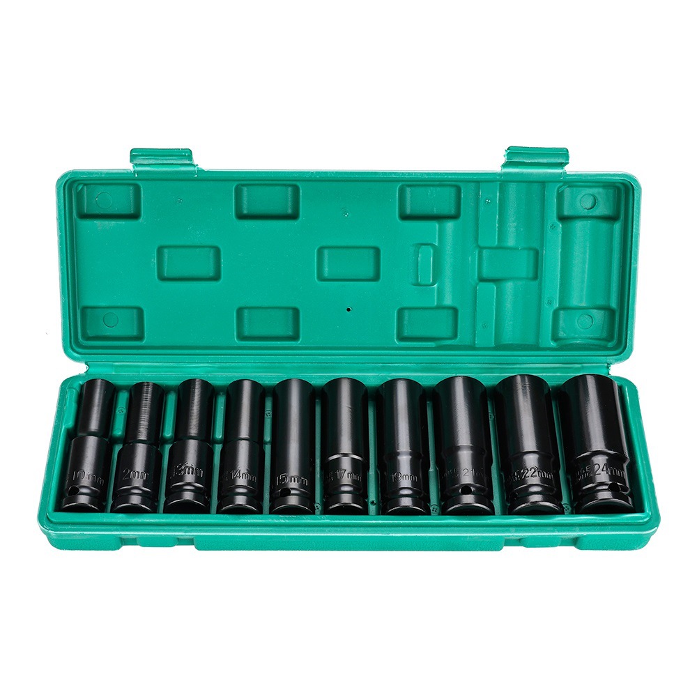 厂直10pcs1/2套筒电动扳手套筒批发气动风炮内六角加长套筒头套