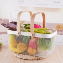 铁丝水果篮手提送人收纳置物沥水篮伴手礼篮伴手礼篮厂家批发