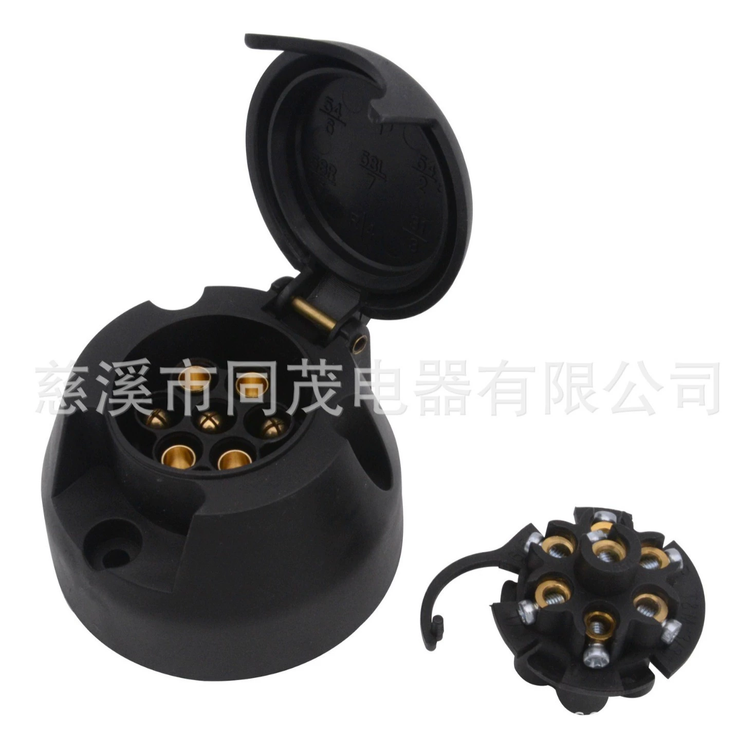 TM3005 7-контактный 12-вольтовый разъем для кабеля грузовика с разъемом Европейского автомобильного прицепа световой сигнал дисплей