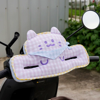 Cartoon Electric Car Anti-Collision Elektromobil üçün bamper qoruyucu yastıqlar - anti-collision-pad-square-towel-meow-plaid-one-purple-plaid-4323cm