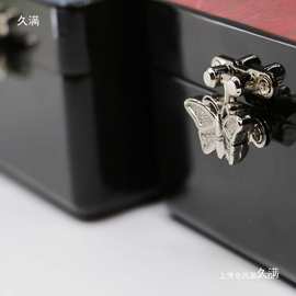 漆器复古螺钿首饰盒结婚礼物木质耳饰品项链收纳盒装手工大漆