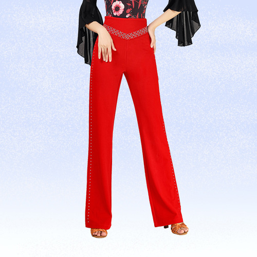 Square dance clothing new pants Latin dance ladies jitterbug sailor dance dance pants dancing hot diamond trousers