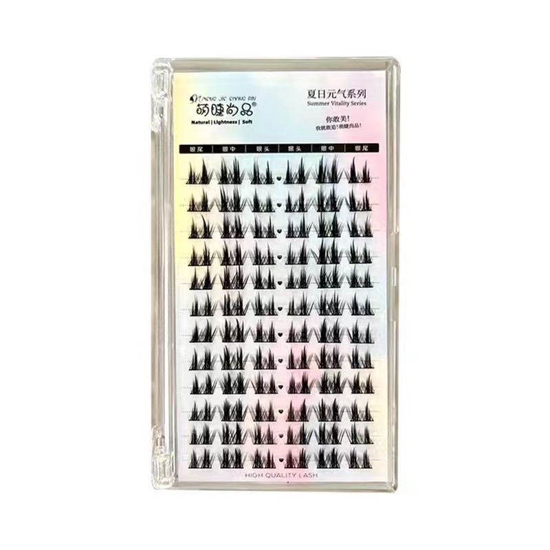 Linda pestaña Shangpin doble punta K8 perezoso de dibujos animados pestañas falsas naturales solo racimo split Barbie diablo novato pestañas