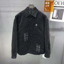 2025冬季加厚加棉刺绣衬衫男士宽松休闲保暖灯芯绒长袖衬衣潮2948