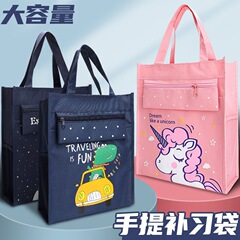Art bag supplementary Korean version primary school student shoulder bag canvas children children middle school student document supplementary bag handbag