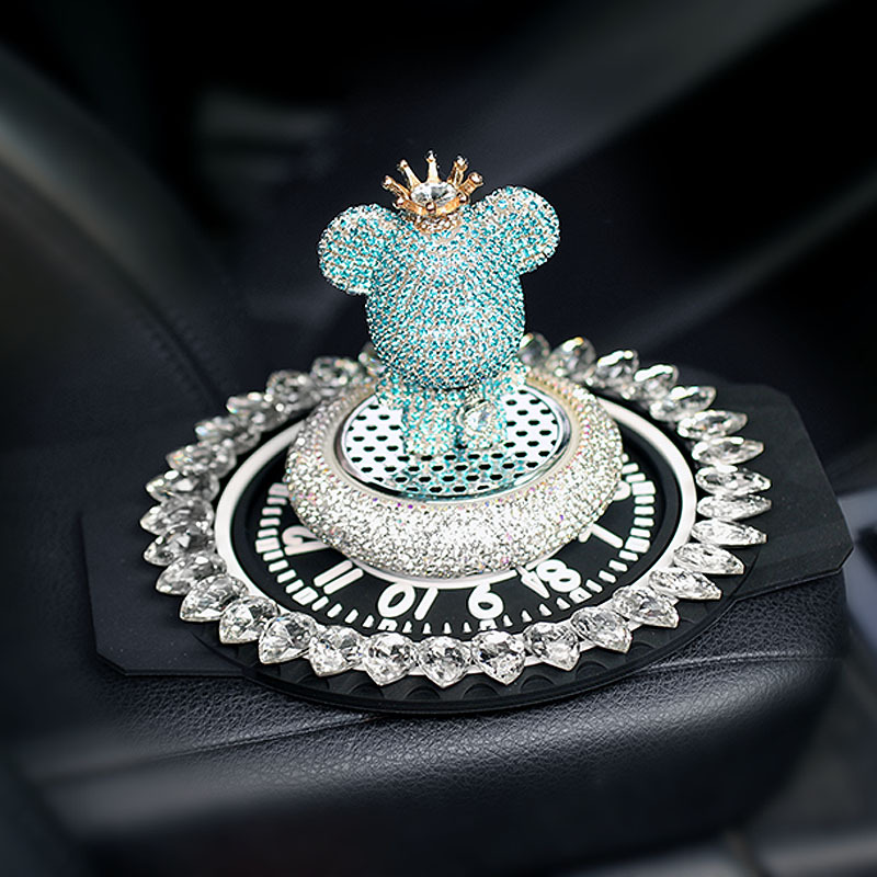Decoraciones de automóviles creativas lindas diamantes hechas a mano osos decoraciones de automóviles decoraciones de automóviles diosas