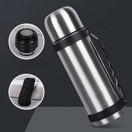 Halston Insulated Cup Outdoor Large Capacity Water Bottle Travel Mug Stainless Steel Insulated Bottle 1200ml Wholesale Engraving