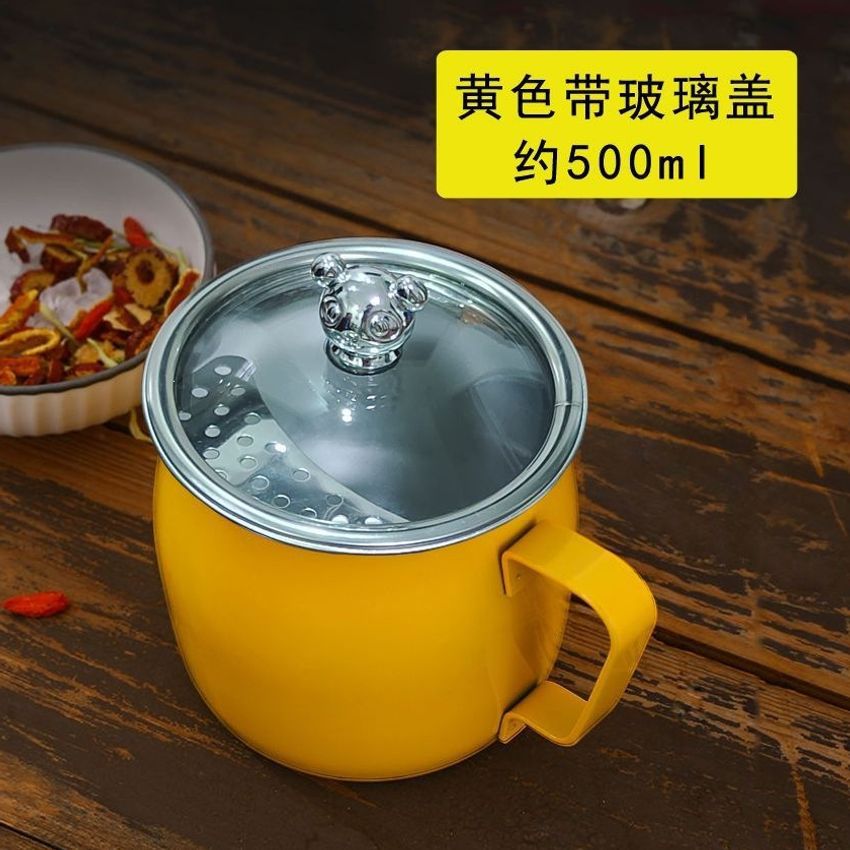 Taza de Acero Inoxidable con Filtro y Asa Resistente a Caídas para Té y Agua Oficina y Hogar