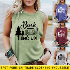亞馬遜eBay休閒圓領無袖背心back that thing up時尚性感T恤