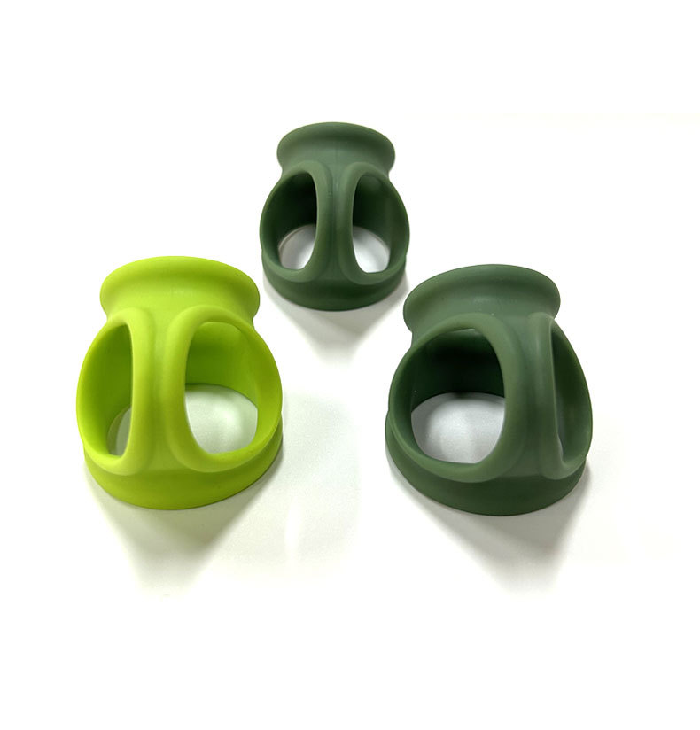 Silicone Chastity Cage Ring with Scrotum Stretcher for Delayed Ejaculation — detail image 3