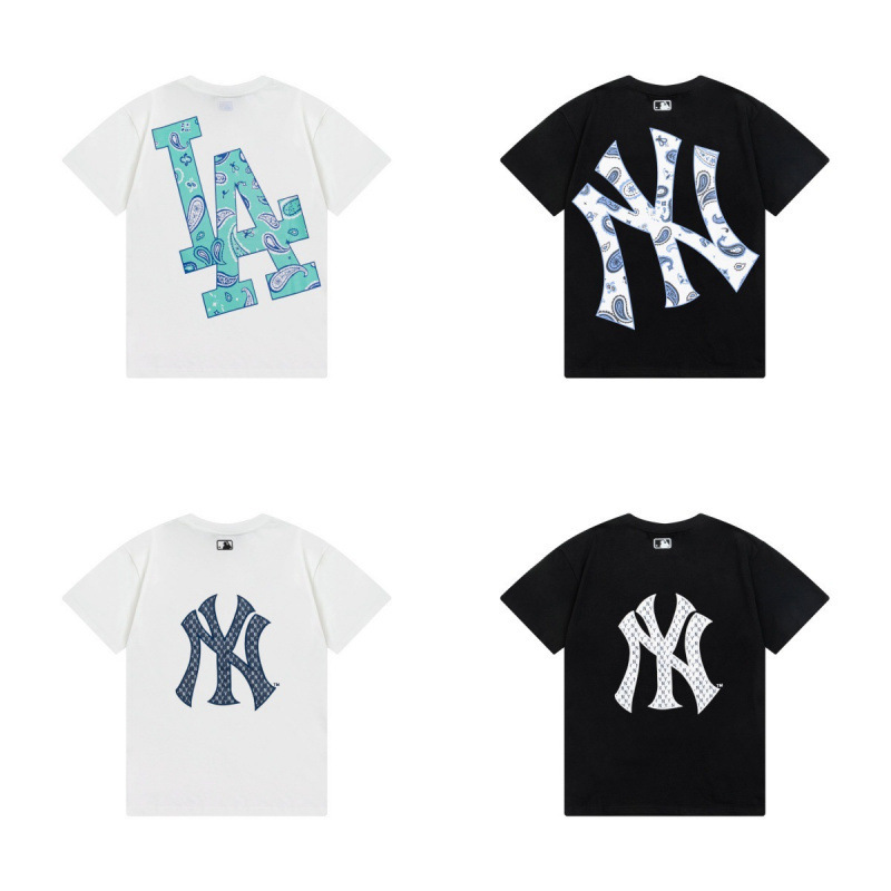 Summer Cross-Border Mlb Yankees Versatile Korean Fashion Unisex Couple Spring and Summer Sports Casual Short-Sleeve T-Shirt Wholesale Summer Cross-Border Mlb Yankees Versatile Korean Fashion Unisex Couple Spring and Summer Sports Casual Short-Sleeve T-Shirt Wholesale