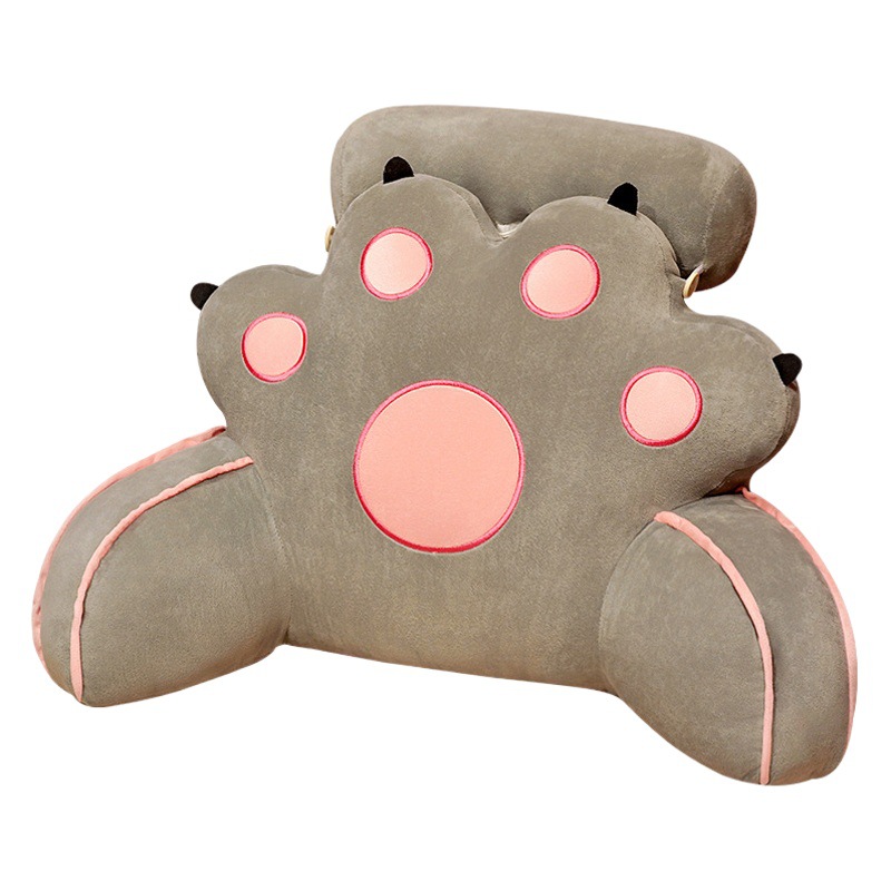 Dibujos Animados gato garra almohada noche cojín chica dormir almohada cama jugar teléfono móvil cintura almohada dormitorio suave bolsa respaldo