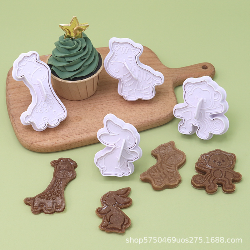 Molde creativo de plástico para decoración, simulación de galletas, herramientas de repostería DIY, set para pasteles, postres y repostería.