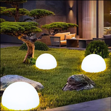 led户外发光半球落地灯草坪花园太阳能发光球形灯酒店餐厅装饰灯