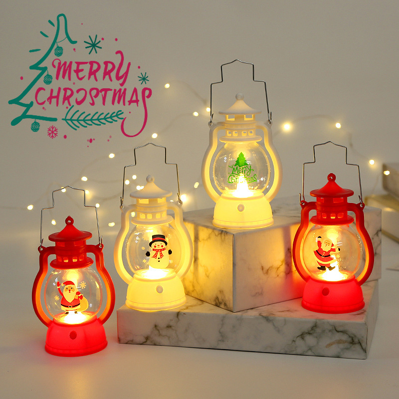 Cross-border Christmas new product Santa Claus Elk window atmosphere decoration children's luminous toys wholesale