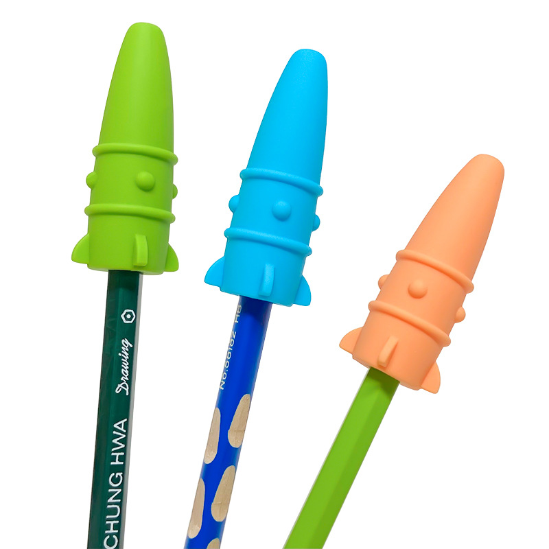 火箭通用铅笔笔尖保护套学生防咬铅笔笔套笔盖笔帽硅胶铅笔帽