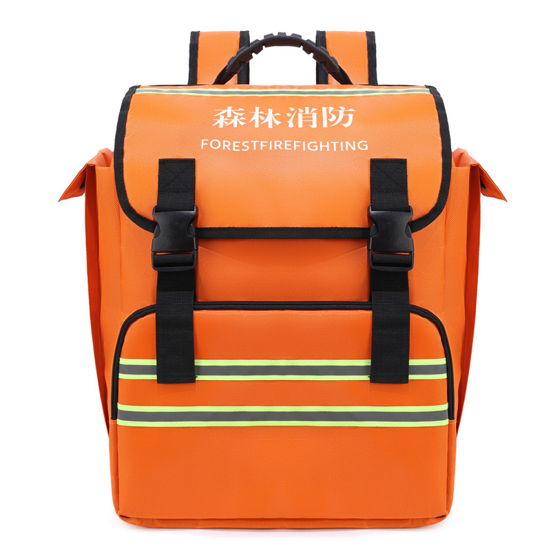 印字森林消防双肩包防汛应急背包民防便携逃生安全防护急救生包