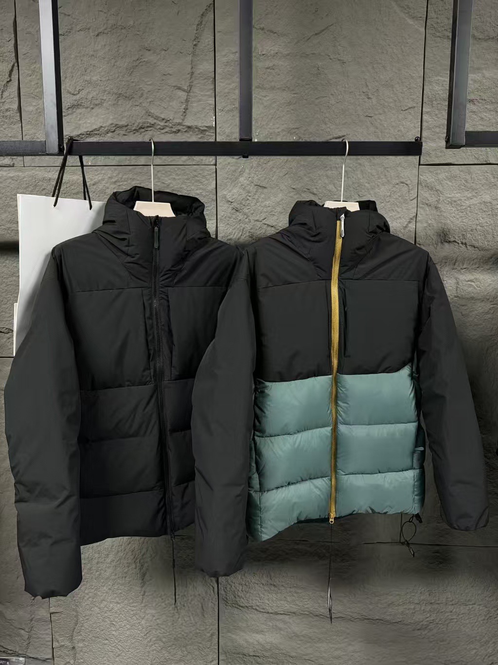 Bird 's Home Selection thorium SV cálido blanco terciopelo chaqueta de plumón gruesa abrigo alto esponjoso al aire libre a prueba de viento