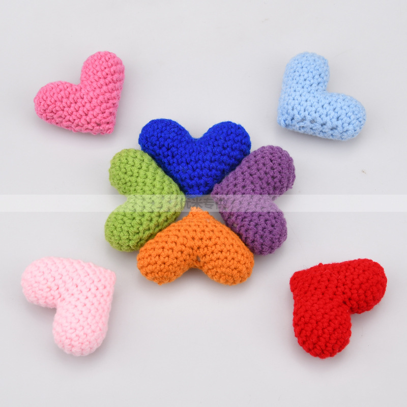 Accesorios de Corazón Tejidos a Mano de Algodón image 4
