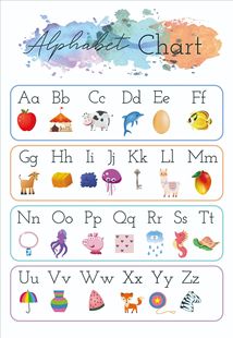 Interactive Alphabet Poster classroom decoration educational poster Abc learning toy suitable gift for 3~6 years old children