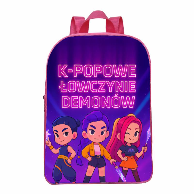 Huntrix Kpop Caza de brujas rosa mochila infantil mini mochila mochila jardín de infantes mochila para padres e hijos