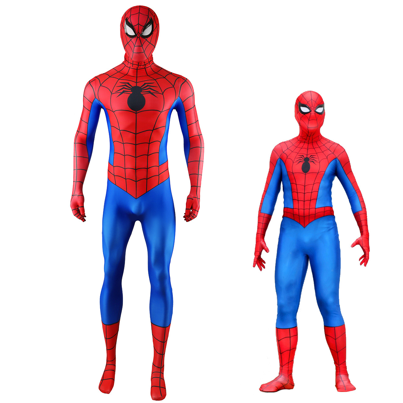 Red and Blue Classic Spiderman JNT016 Jumpsuit Halloween Spiderman Tights cos Costume Stage Dress
