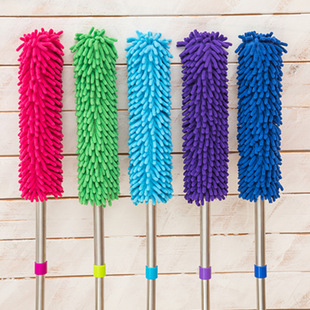 Retractable Chenille Dust Duster, Household Cleaning Feather Duster, Electrostatic Household Car Dust Sweeper, No Lint