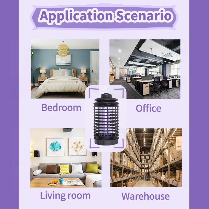 Source manufacturer LED mosquito killer lamp, electric shock mosquito killer lamp, home restaurant, hotel trapping type physical fly and mosquito killer