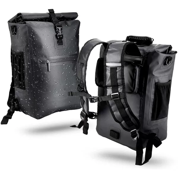 German Hot Seller! Waterproof Bicycle Pannier Bag, Laptop Backpack, Three-In-One Outdoor Leisure Commuter Bag, Shoulder Bag